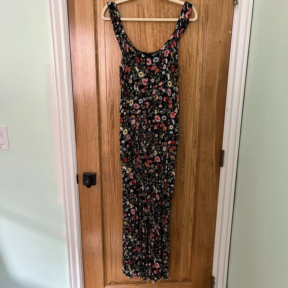 LOFT | Lily Ruffle Tie Front Floral Jumpsuit | Size 14 - Picture 10 of 10